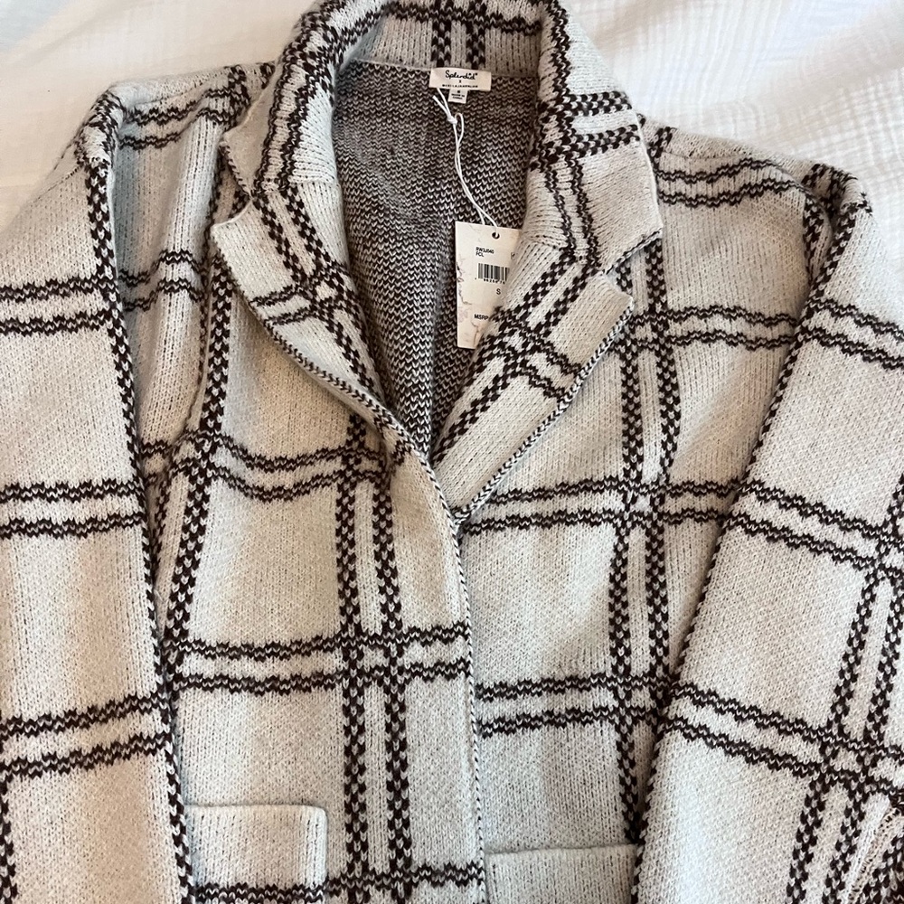 NWT Small Splendid x Cella Jane Plaid Coatigan